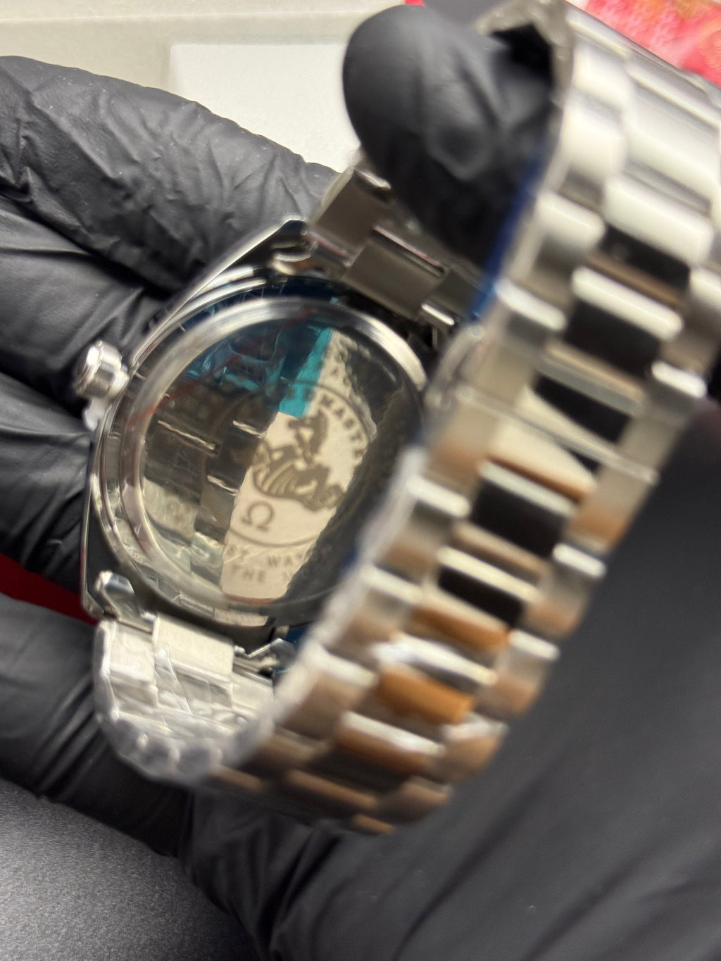 Omega Seamaster Turquoise Dial Silver-Tone Bracelet Watch