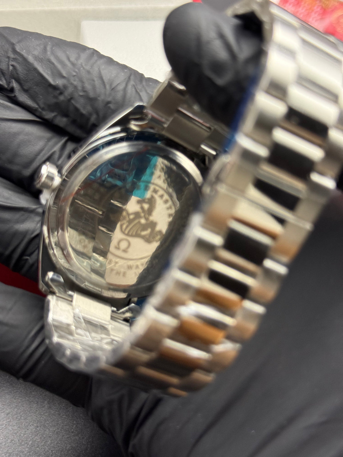 Omega Seamaster Turquoise Dial Silver-Tone Bracelet Watch