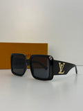 Louis Vuitton Square Sunglasses – Black/Gold