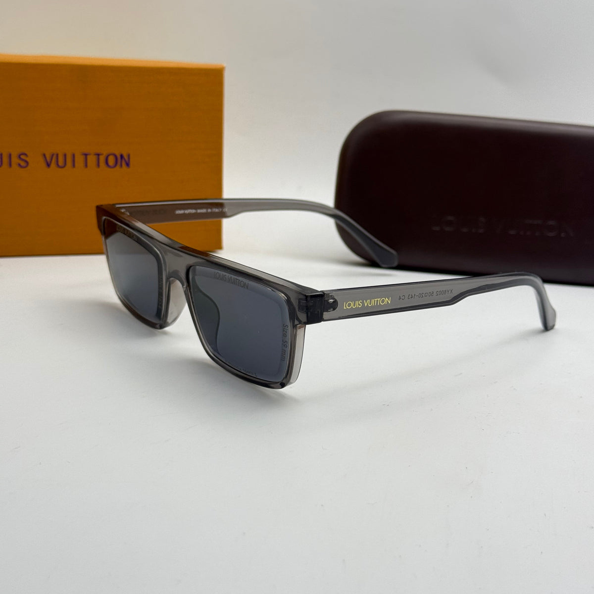 Louis Vuitton Square Sunglasses – Transparent Grey