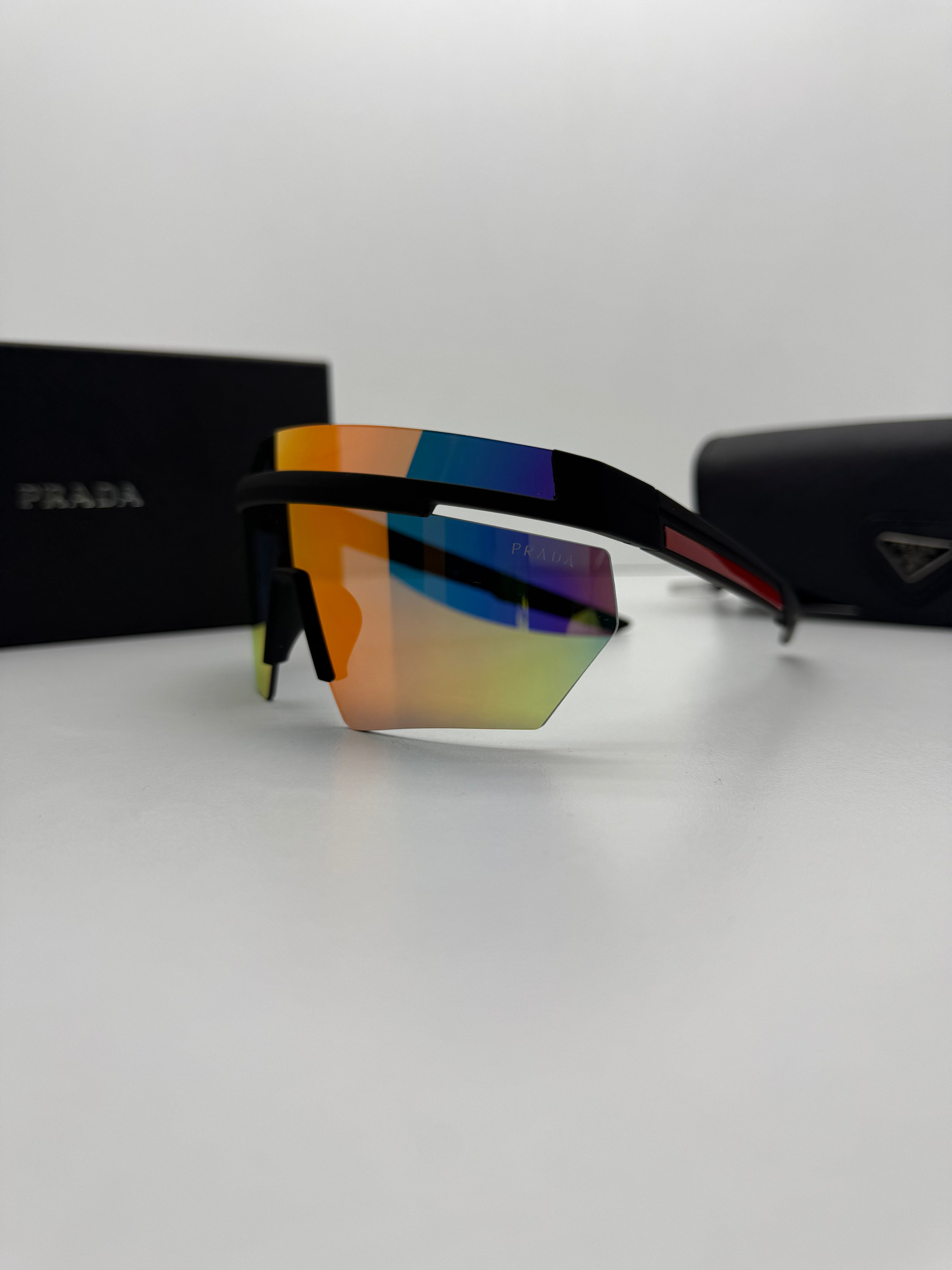Prada Shield Sport Sunglasses- Mirrored Lens