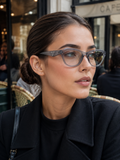 Prada Sunglasses – Grey Transparent Cat-Eye