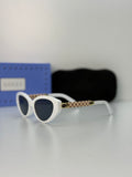 Gucci Cat-Eye Sunglasses — White