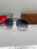 Ray Ban Marshal Sunglasses — Black Frame / Blue Gradient Lenses