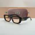 Miu Miu Rectangle Sunglasses – Tortoiseshell & Peach