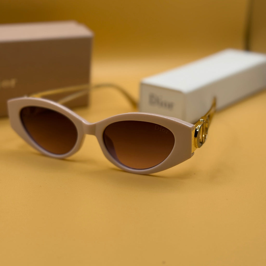 Dior Cat-Eye Sunglasses – Cream