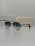 Marc Jacobs Aviator Sunglasses – Silver / Gradient Blue