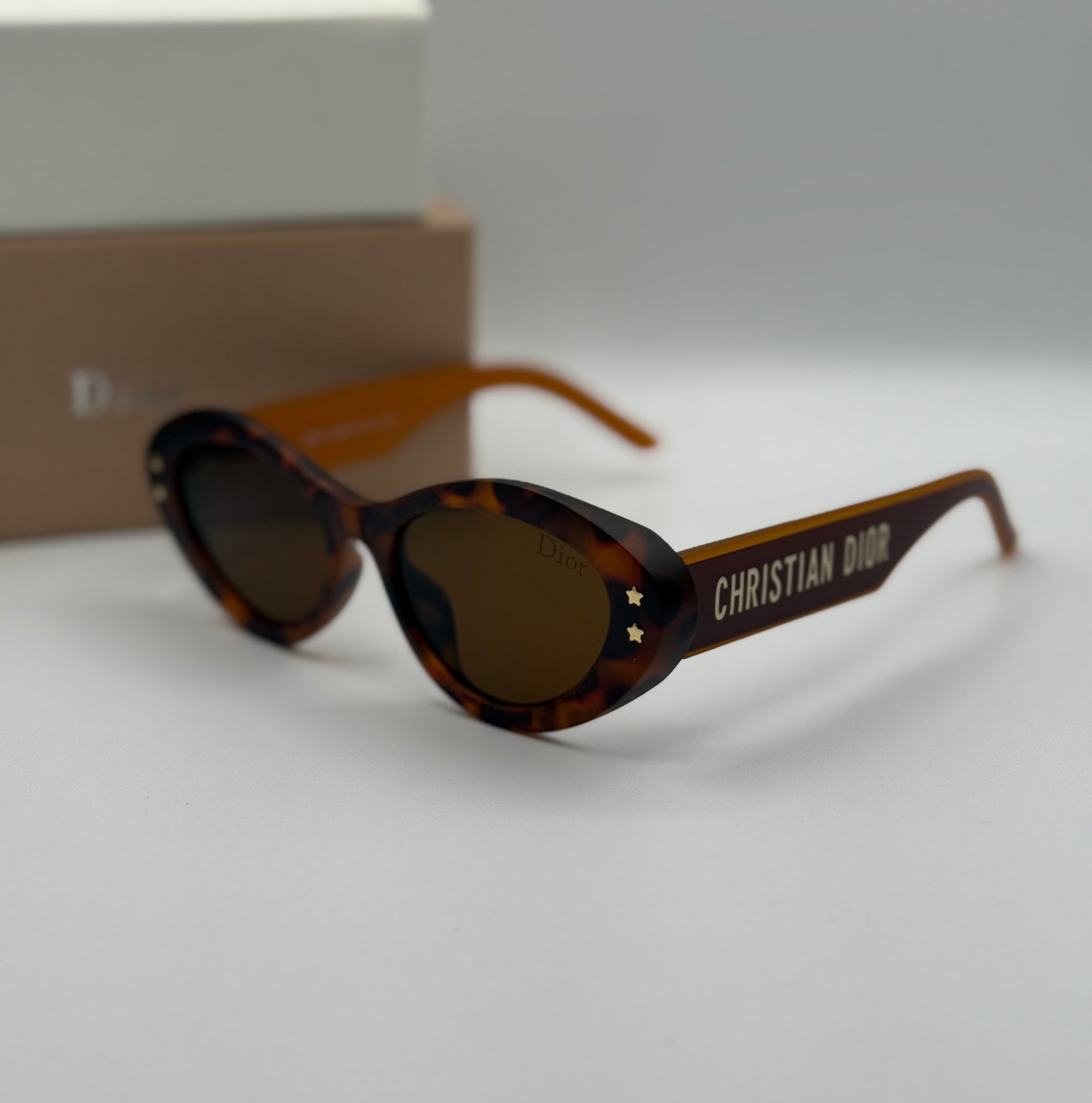 Christian Dior Cat-Eye Sunglasses – Tortoiseshell & Brown