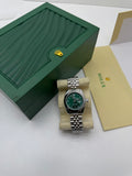 Rolex Date-just Green Dial