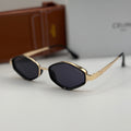 Céline Triomphe Geometric Sunglasses – Gold & Black