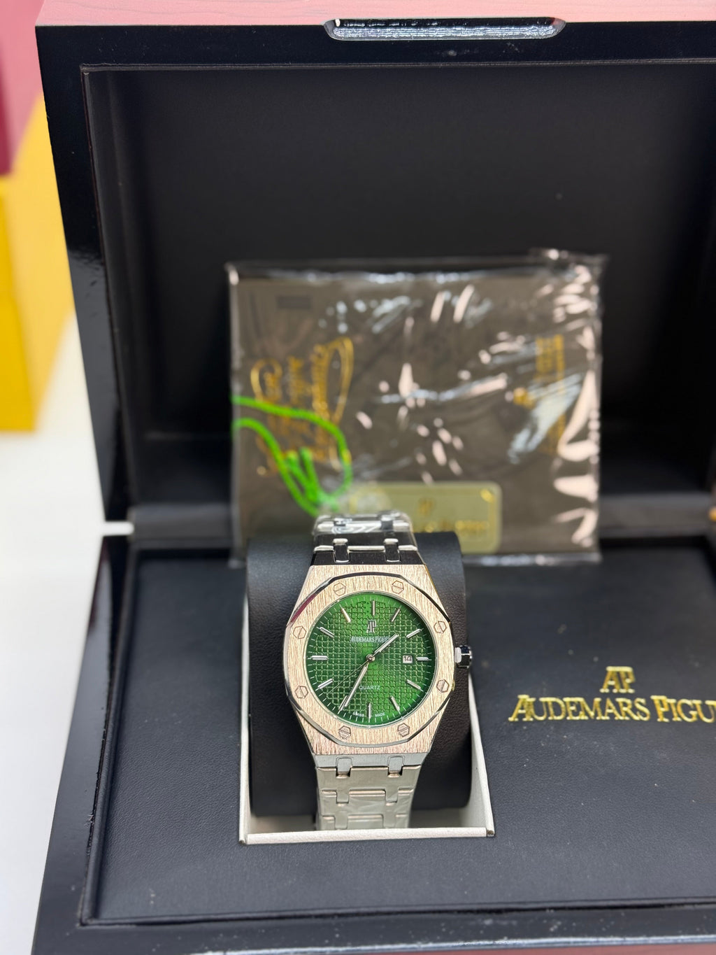 Audemars Piguet Royal Oak – Green Dial Frosted Case