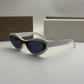 Dior Cat-Eye Sunglasses – White Frame / Dark Lenses