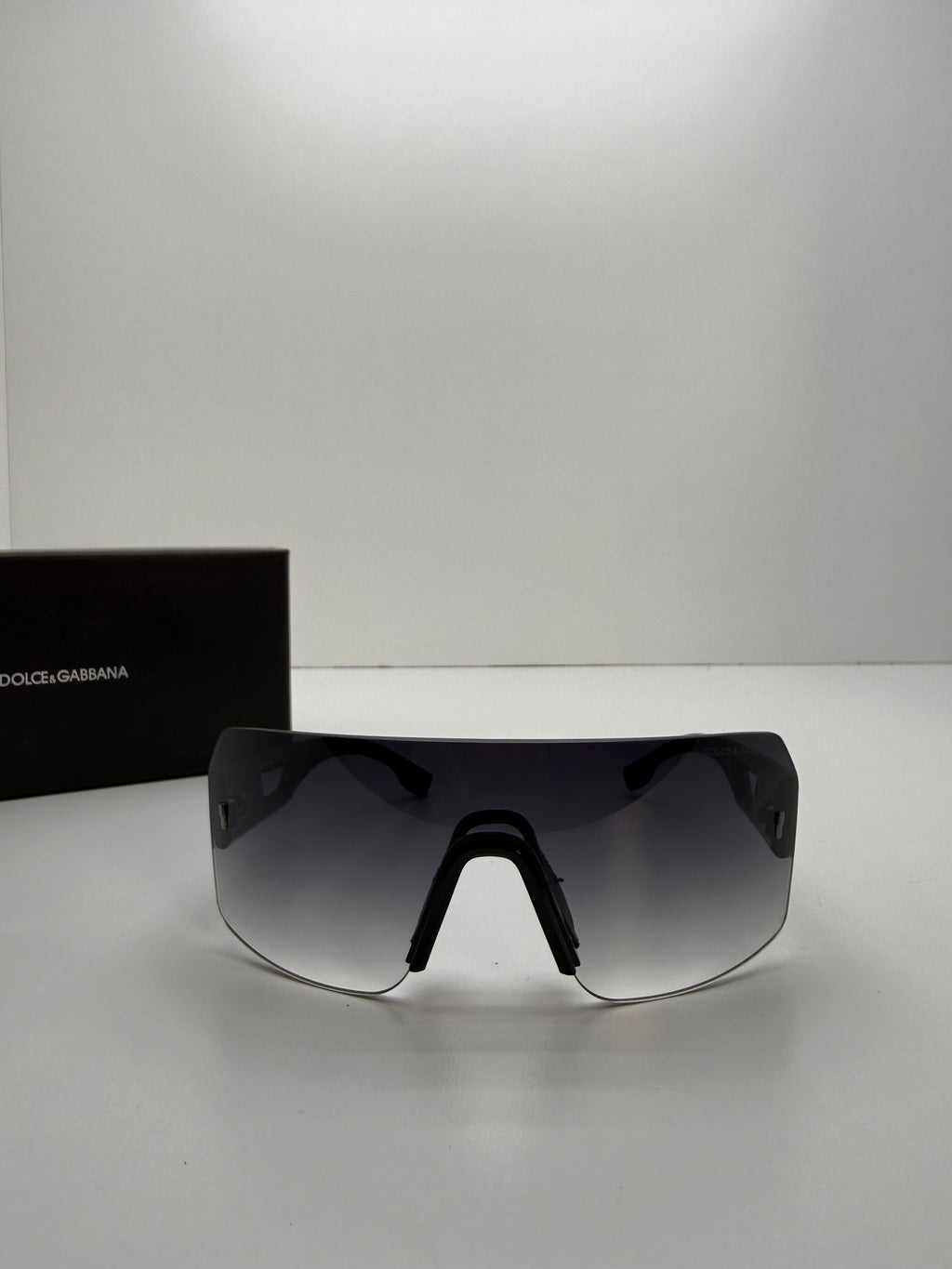 Dolce & Gabbana Shield Sunglasses – Smoke Gradient