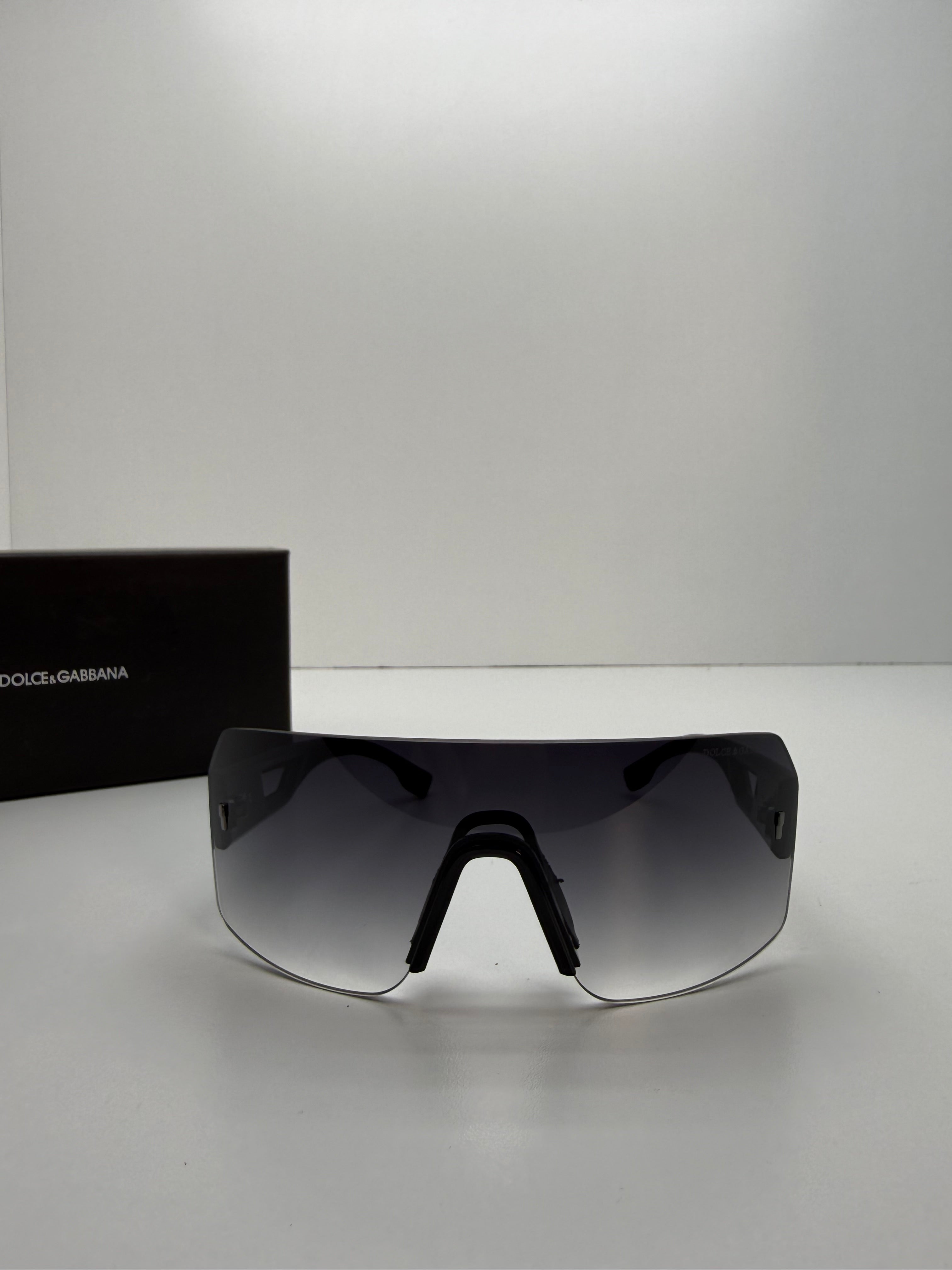 Dolce & Gabbana Shield Sunglasses – Smoke Gradient