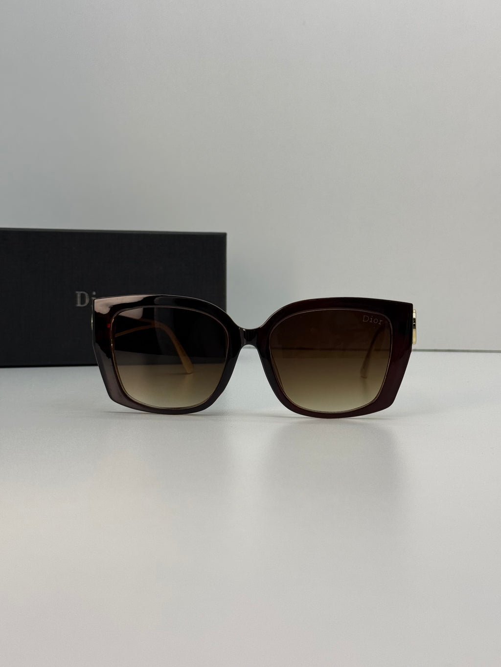Dior 30Montaigne Square Sunglasses – Dark Havana Brown Gradient