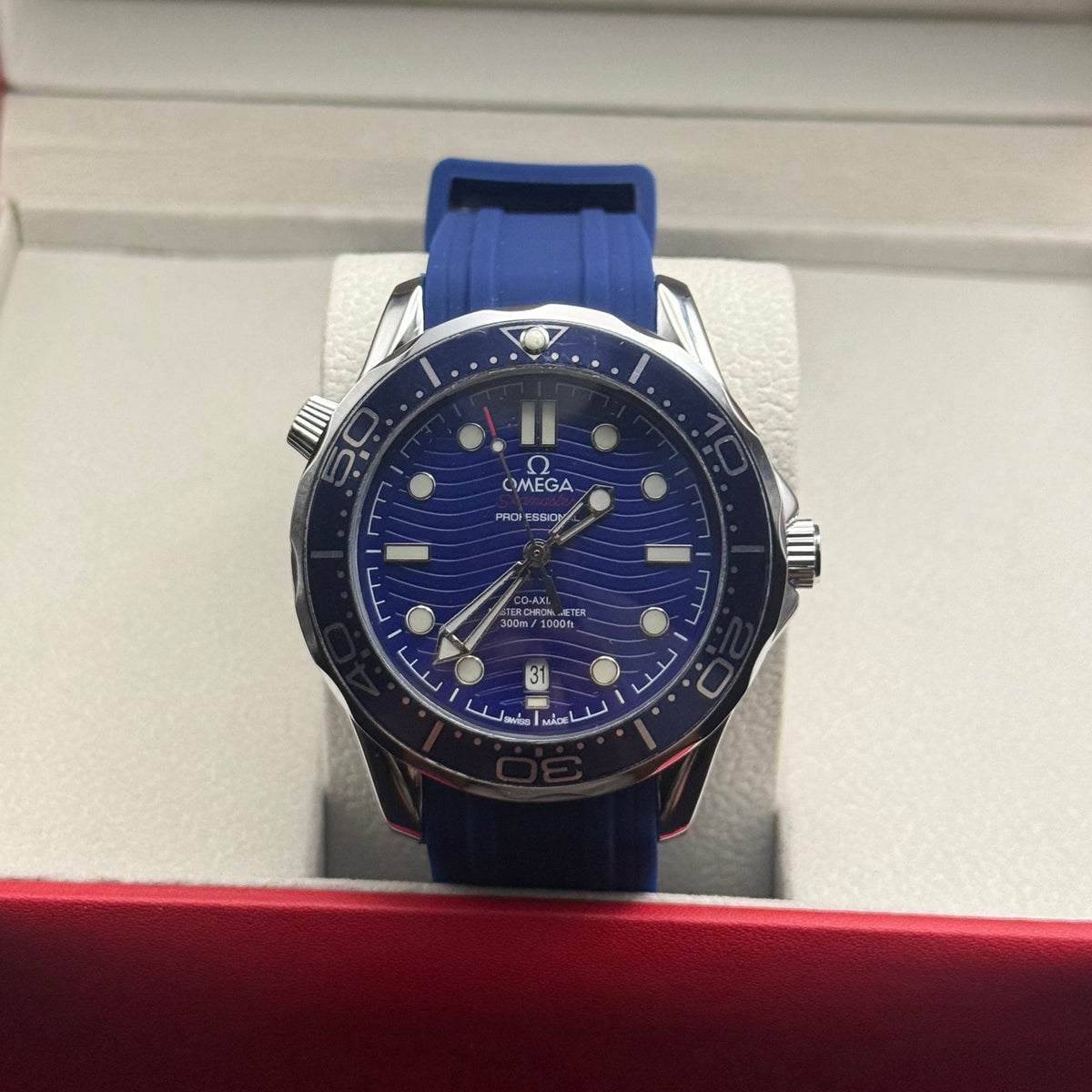 Omega Seamaster Diver 300M Blue Dial Watch