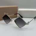 Dior Diamond Sunglasses - Silver & Gradient Grey