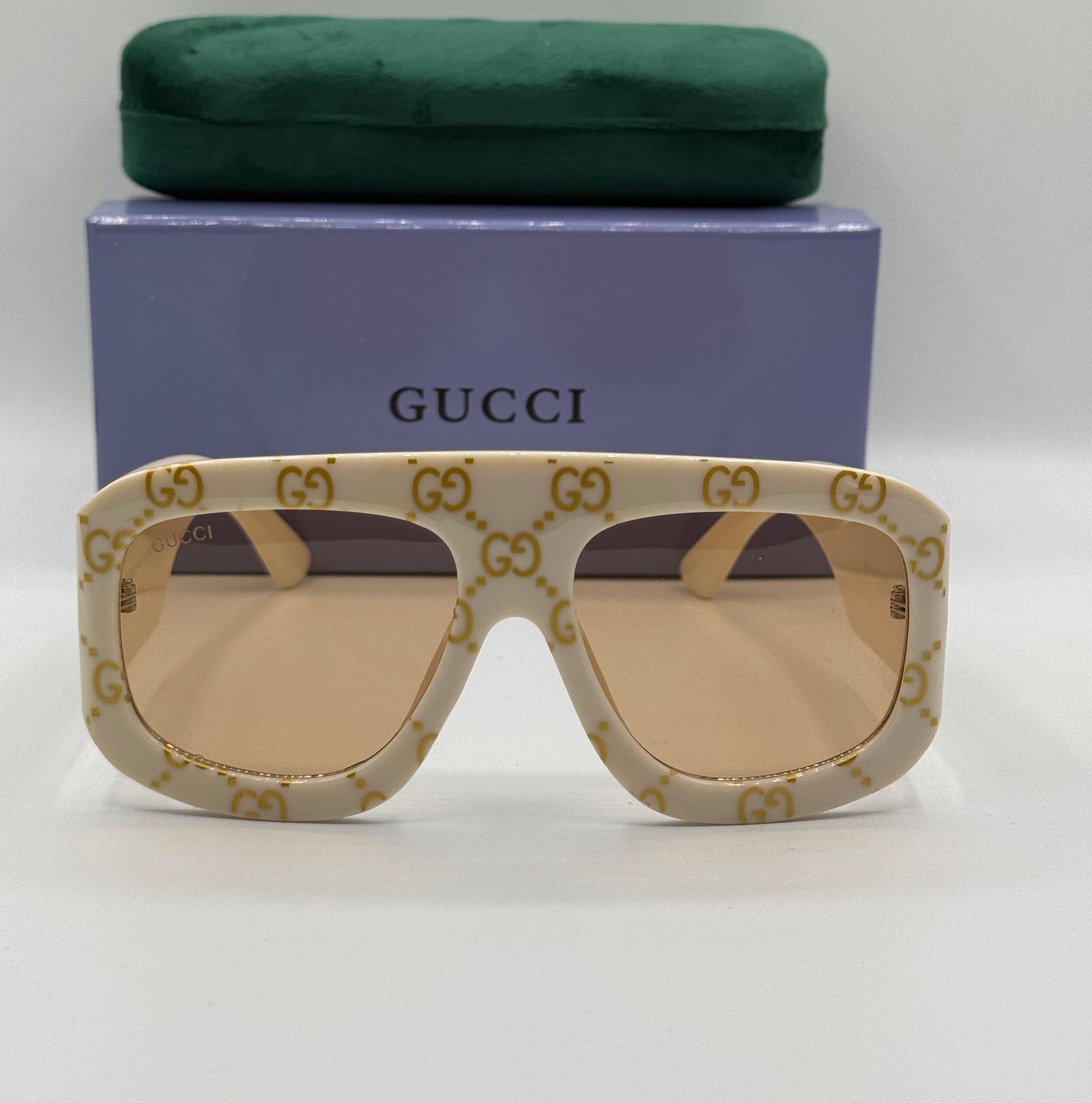 Gucci GG Ivory Oversized Sunglasses