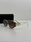 Dior CD Signature Cat-Eye Sunglasses – Burgundy Brown Gradient