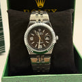 Rolex Datejust Dark Textured Dial Silver-Tone Watch