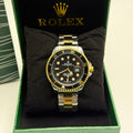 Rolex Yacht-Master Black Dial Two-Tone Watch