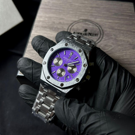 Audemars Piguet Royal Oak Chronograph For Him – Silver Purple