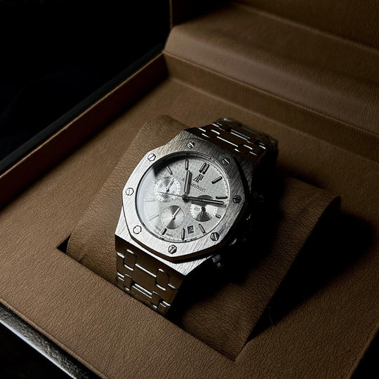 Audemars Piguet Royal Oak Chronograph For Him – Silver White Dial