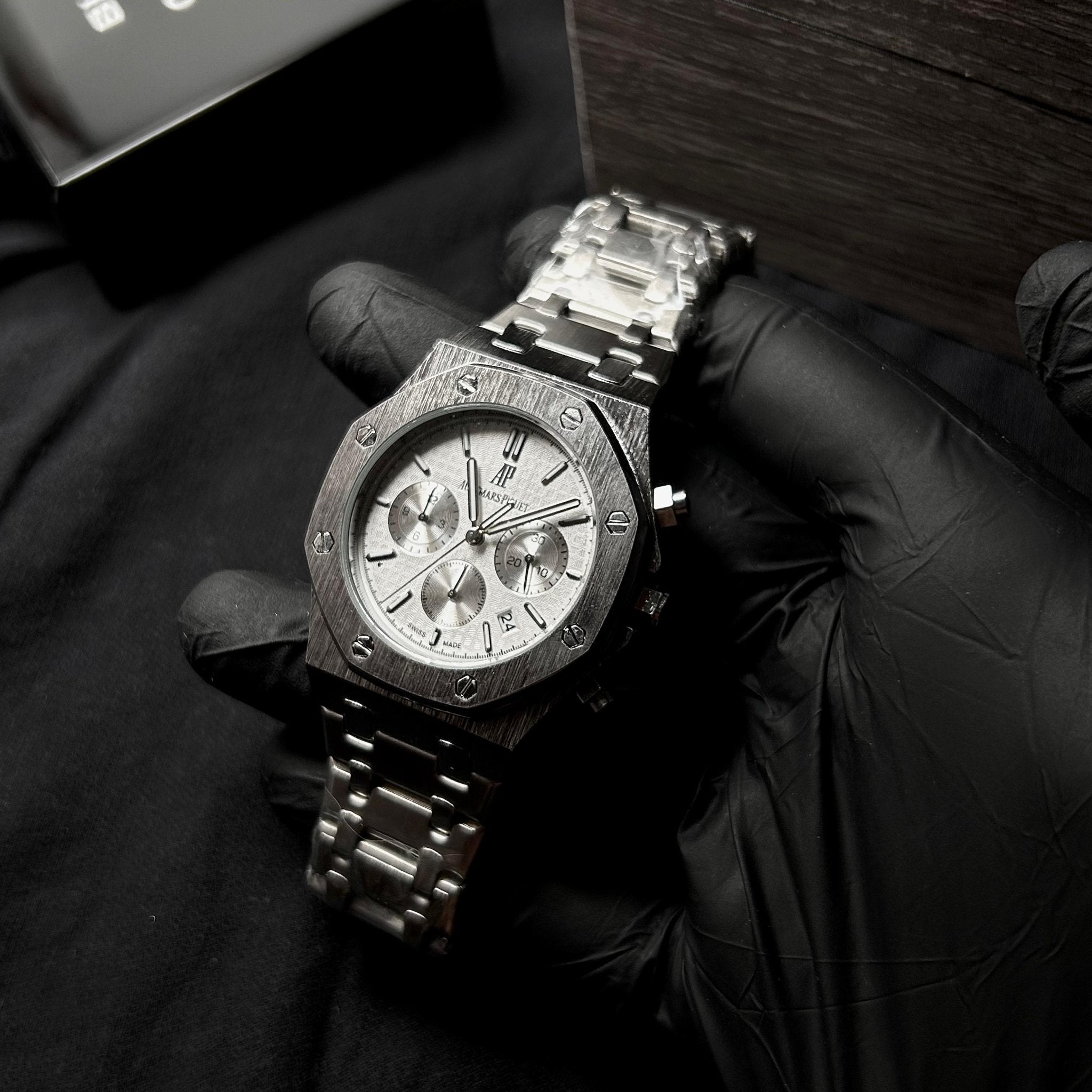 Audemars Piguet Royal Oak Chronograph For Him – Silver White Dial