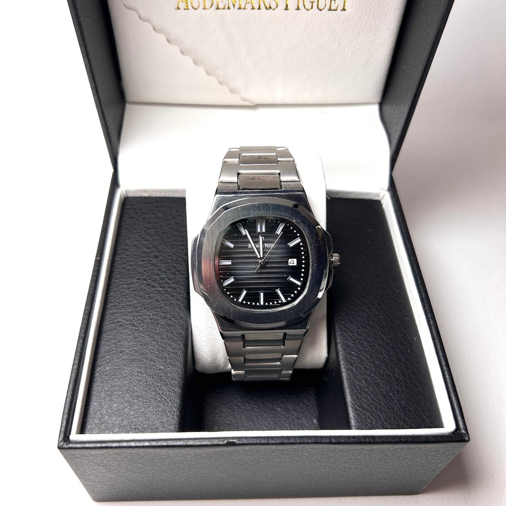 Audemars Piguet Royal Oak Nautilus For Him - Silver with Black Dial