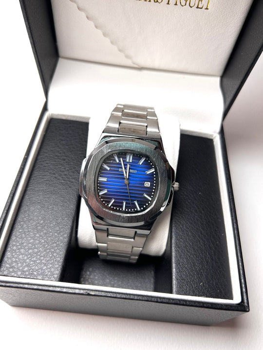 Audemars Piguet Royal Oak Nautilus For Him - Silver with Blue Dial