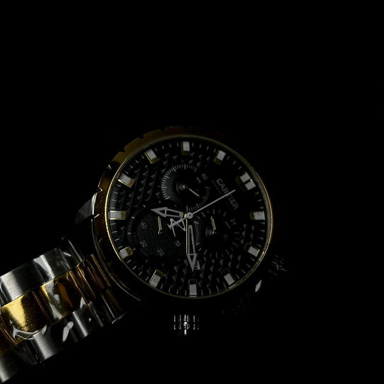 Cartier Chronograph For Him - Two Tone Black