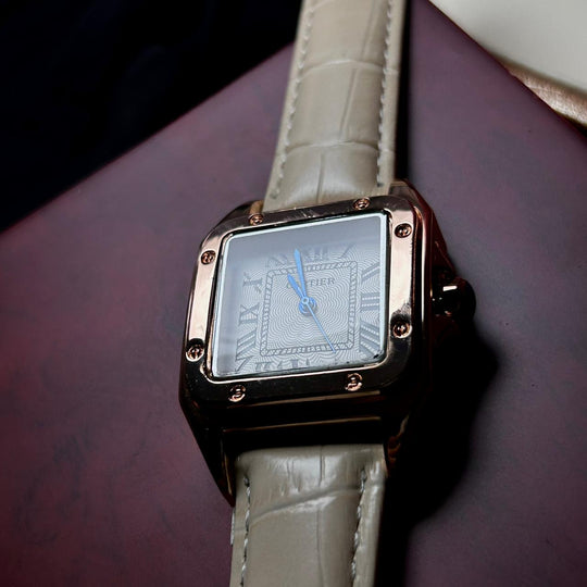Cartier Santos Dumont Leather Classic For Her – Beige