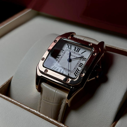 Cartier Santos Dumont Leather Classic For Her – Beige