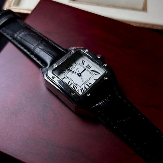 Cartier Santos Dumont Leather Classic For Her – Black