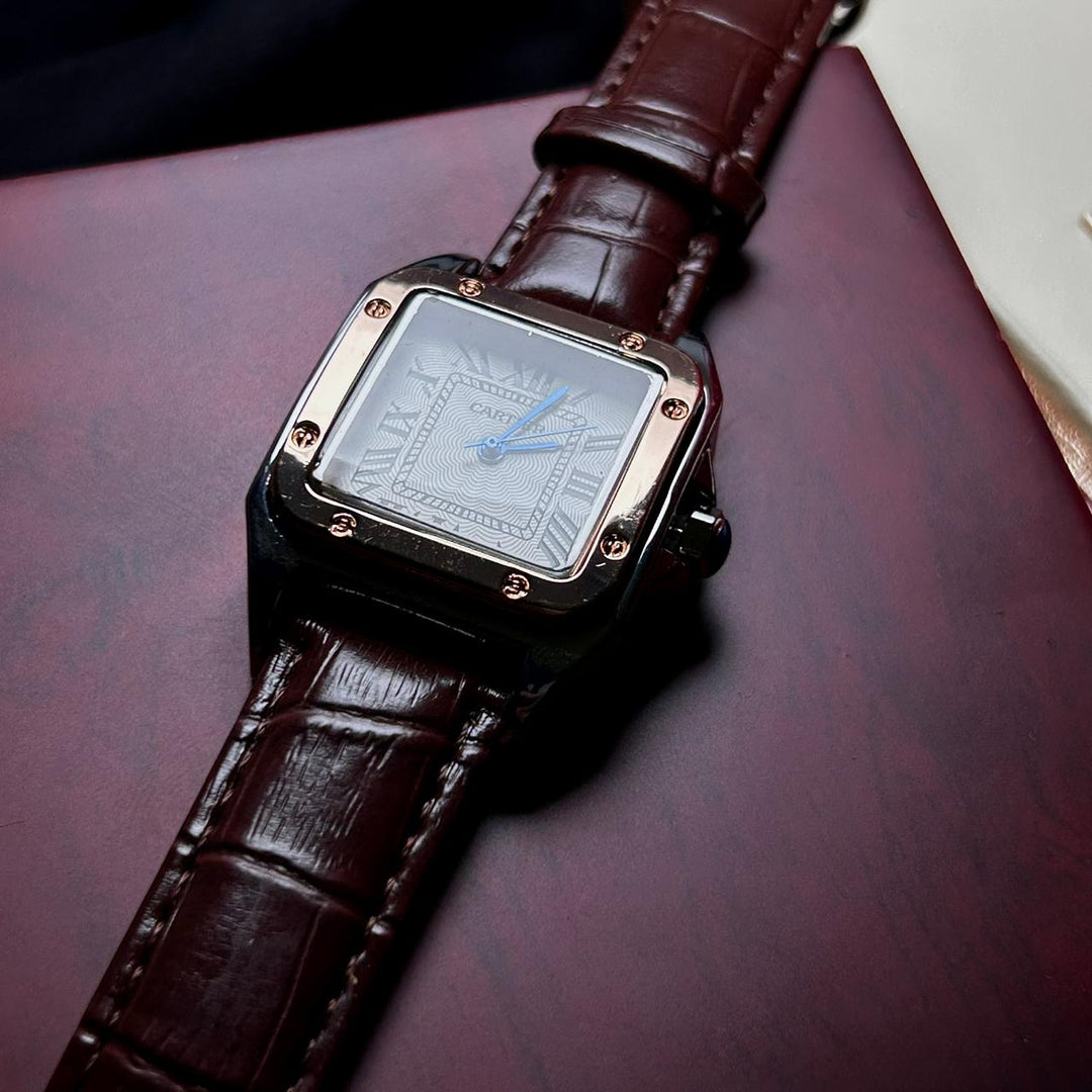 Cartier Santos Dumont Leather Classic For Her – Brown