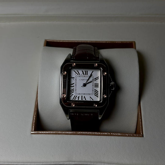 Cartier Santos Dumont Leather Classic For Her – Brown
