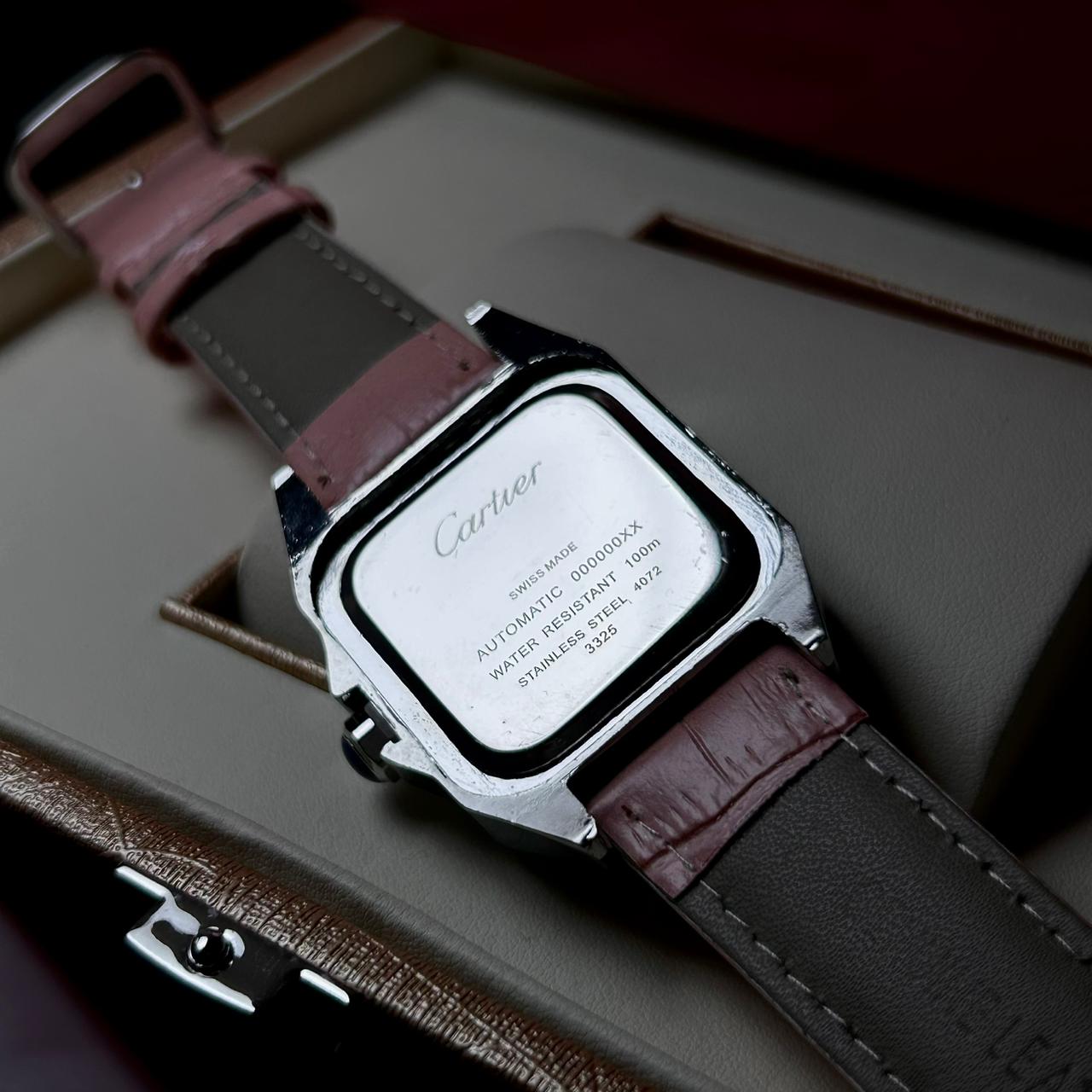 Cartier Santos Dumont Leather Classic For Her – Pink