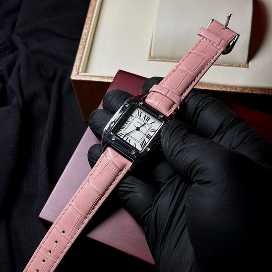 Cartier Santos Dumont Leather Classic For Her – Pink
