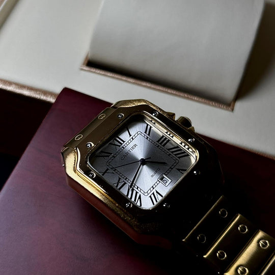 Cartier Santos For Him - Gold
