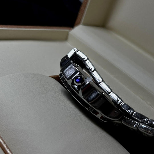 Cartier Santos For Him - Stainless Steel with Black Dial