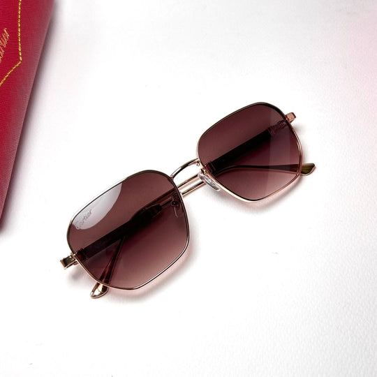 Cartier Signature C T09100 Square - Brown Gradient