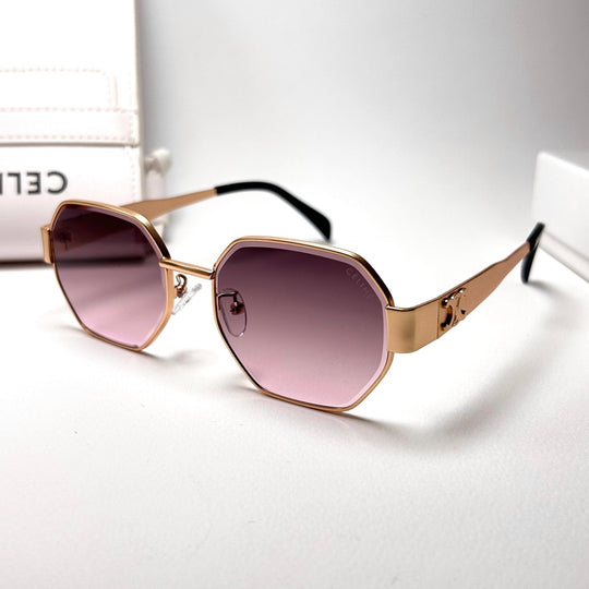 Celine Octagonal – Gold & Mixed Berries