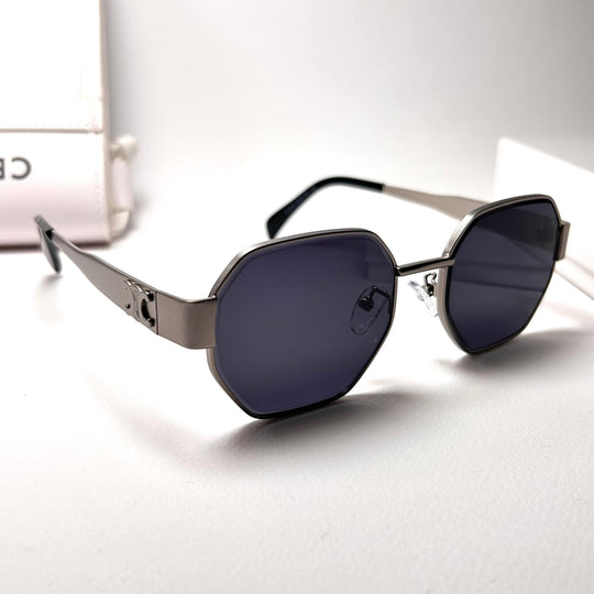 Celine Octagonal – Silver & Black