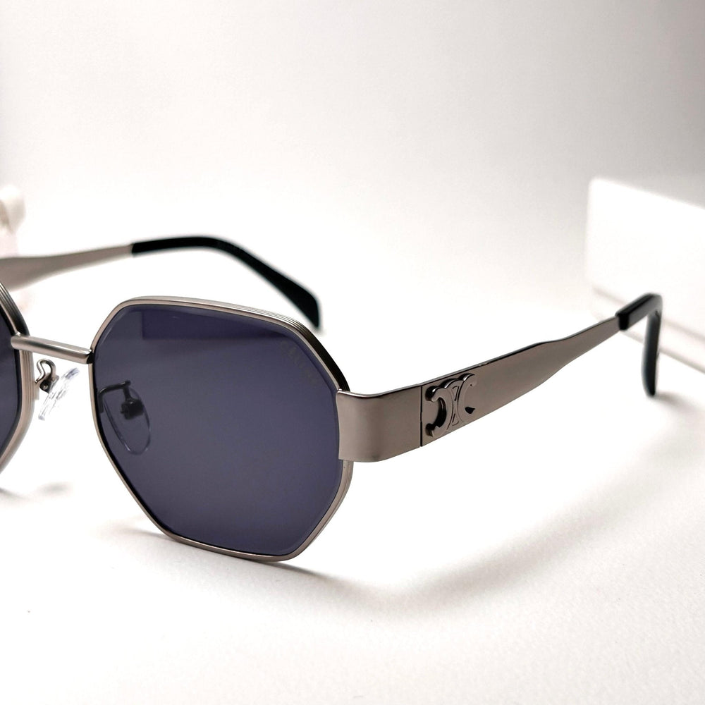 Celine Octagonal – Silver & Black
