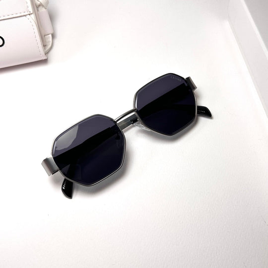 Celine Octagonal – Silver & Black