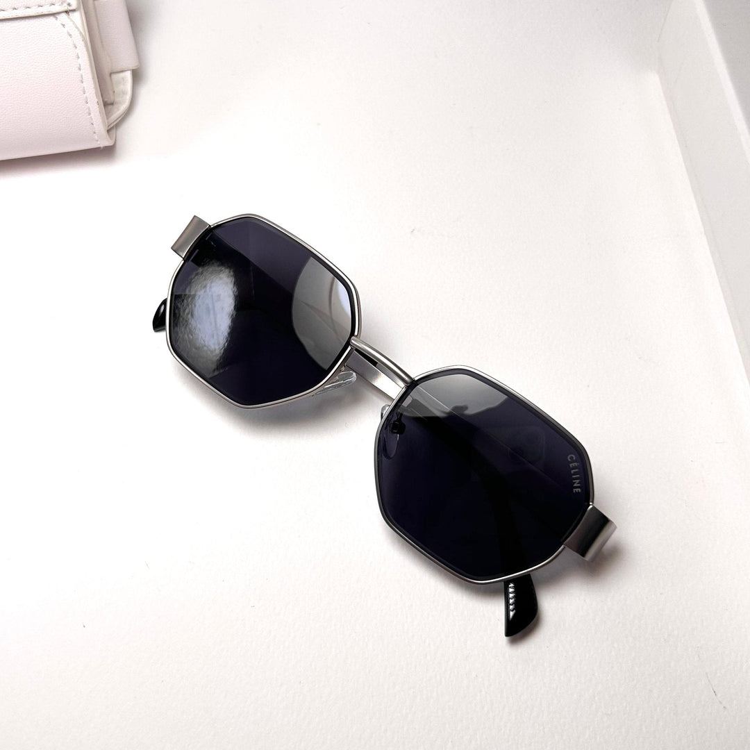 Celine Octagonal – Silver & Black