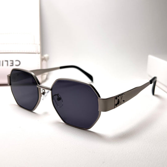 Celine Octagonal – Silver & Black
