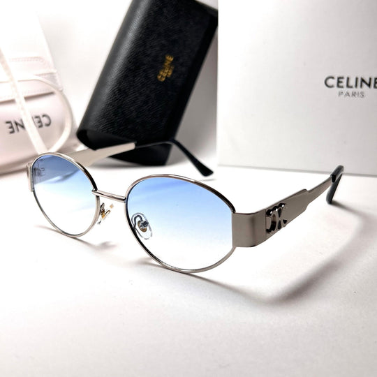 Celine Retro Oval – Light Blue