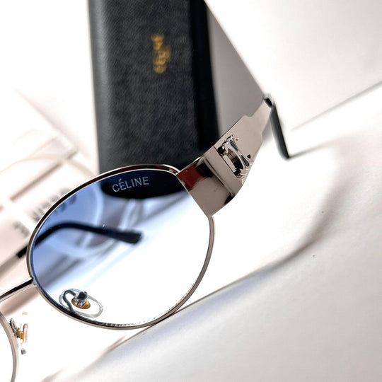 Celine Retro Oval – Light Blue