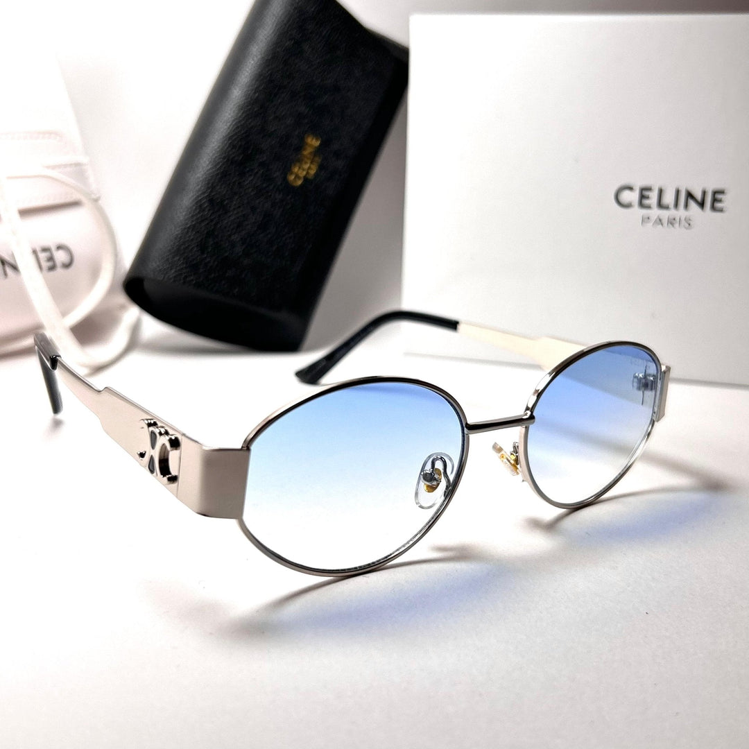 Celine Retro Oval – Light Blue
